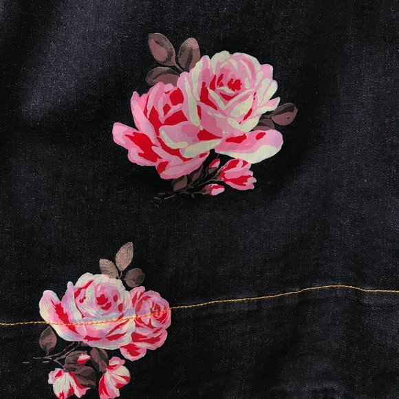 # Kate Spade - Broome Street Denim Rose Dress Sz 6 - Picture 11 of 14